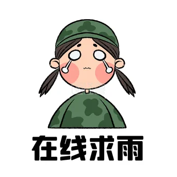 动态表情包在线制作-趣味搞怪军训开学在线求雨动态表情包配图-模板图片-图怪兽