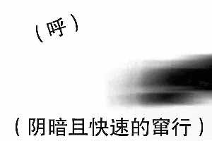 (呼)(阴暗且快速的窜行)