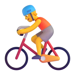 Person biking