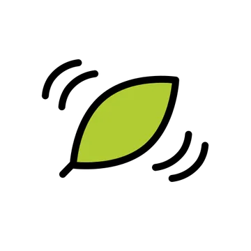 Leaf fluttering in wind