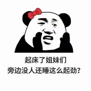 起床了姐妹们旁边没人还睡这么起劲？