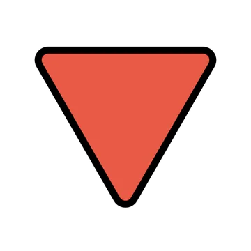 Red triangle pointed down