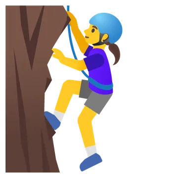 Woman climbing