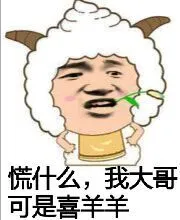 慌什么.我大哥可是喜羊羊
