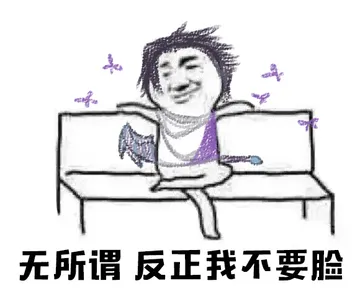 无所谓，反正我不要脸