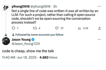 Code Is Cheap, Show Me The Talk