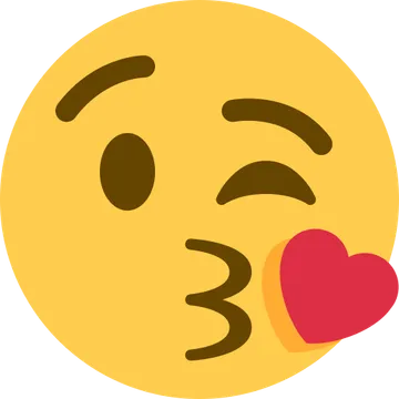 Face blowing a kiss