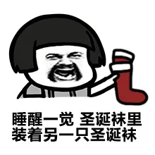 睡醒一觉，圣诞袜里装着另一只对话袜