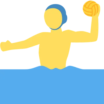 Man playing water polo