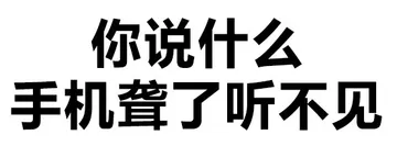 你说什么 手机聋了听不见