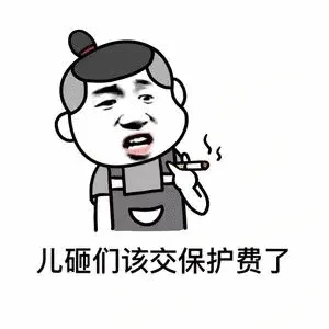 儿砸们该交保护费了