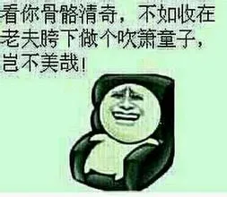 看你骨骼清奇，不如收在老夫胯下做个吹箫童子，岂不美哉！
