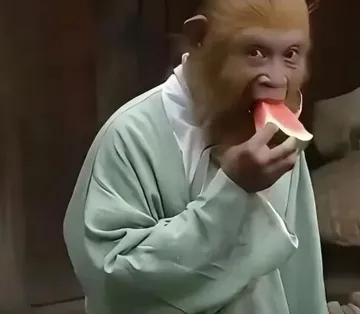猴哥吃瓜表情包