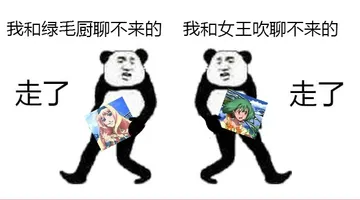 我和绿毛厨聊不来的，我和女王吹聊不来的