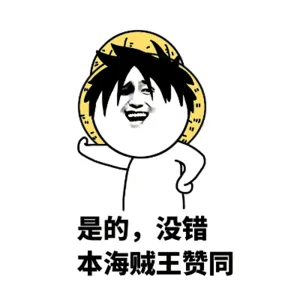 是的.没错本海贼王赞同