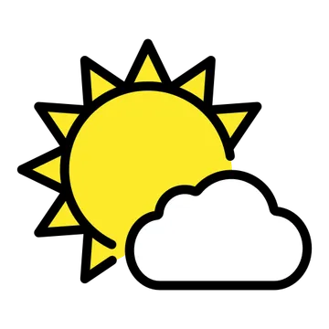 Sun behind small cloud