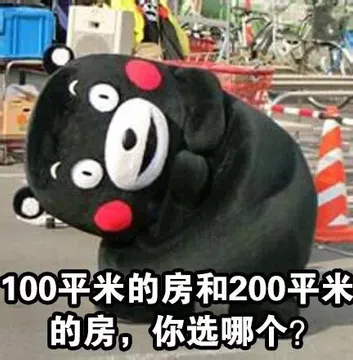 100平米的房和200平米的房，你选哪个？