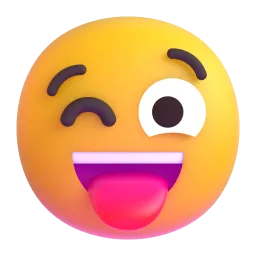 单眼吐舌