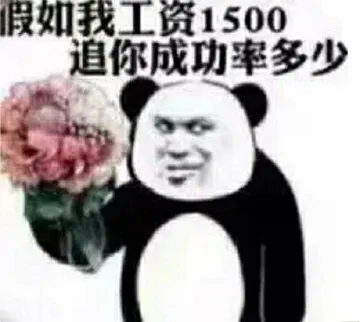 假如我工资1500.追你成功率多少