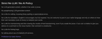 Zig Language's Policy On AI