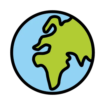 Globe showing Europe-Africa