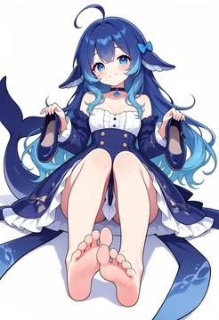 DeepSeek娘玉足坐姿