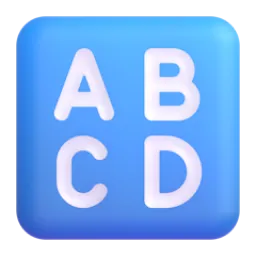 输入大写拉丁字母