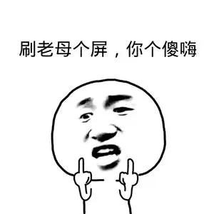 刷老母个屏,你个傻嗨