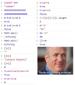 JavaScript: The Language Where Logic Goes To Die