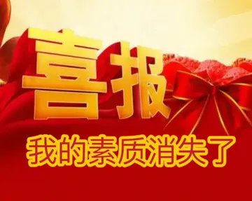 喜报我的素质消失了