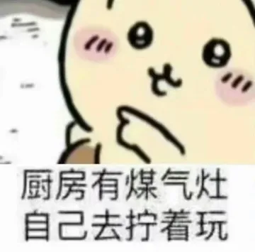 厨房有煤气灶自己去拧着玩