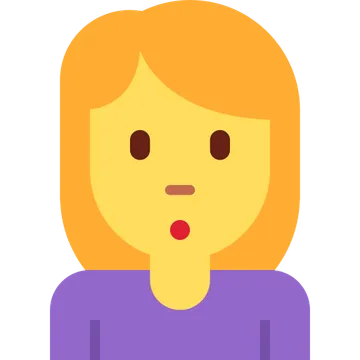 Woman pouting
