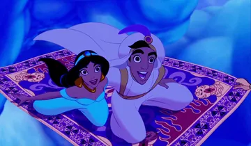 Aladdin and Jasmine carpet ride