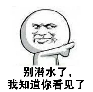 别潜水了，我知道你看见 了