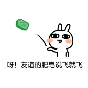 呀!友谊的肥皂说飞就飞！