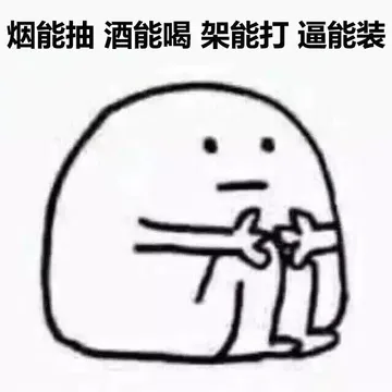 烟能抽 酒能喝 架能打 逼能装
