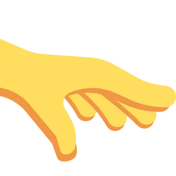 Palm down hand