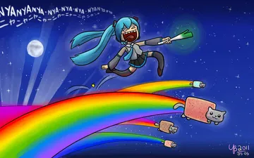 miku & nyan cats