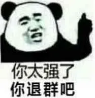 你太强了，你退群吧