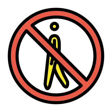 禁止行人通行