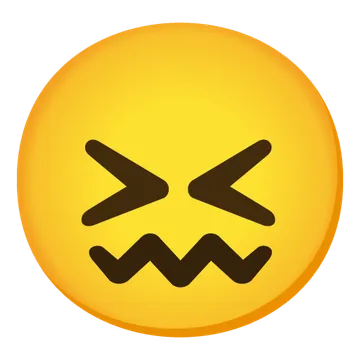 Confounded face