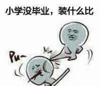 小学没毕业.装什么比