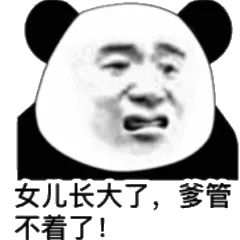 女儿长大了,爹管不着了!