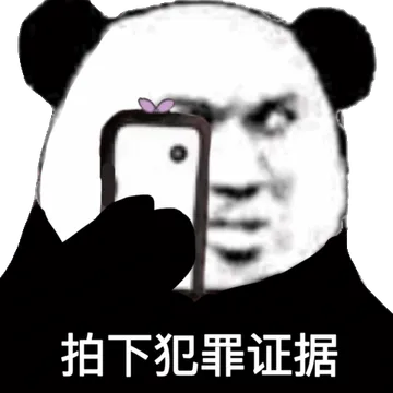 拍下犯罪证据(熊猫头)
