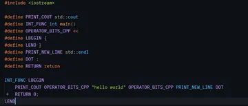 Hello World With Macro In C++