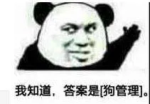 我知道.答案是狗管理