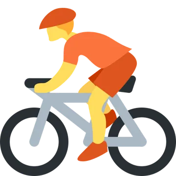 Person biking