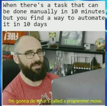 The Classic Programmer Move