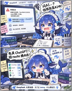 先关ChatGPT！给route腾内存！