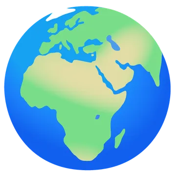 Globe showing Europe-Africa